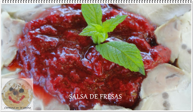 Salsa de fresas para carne o pescado